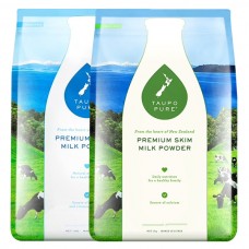 【国内现货】Taupo Pure 特贝优全脂/脱脂奶粉 1kg 6袋 可选